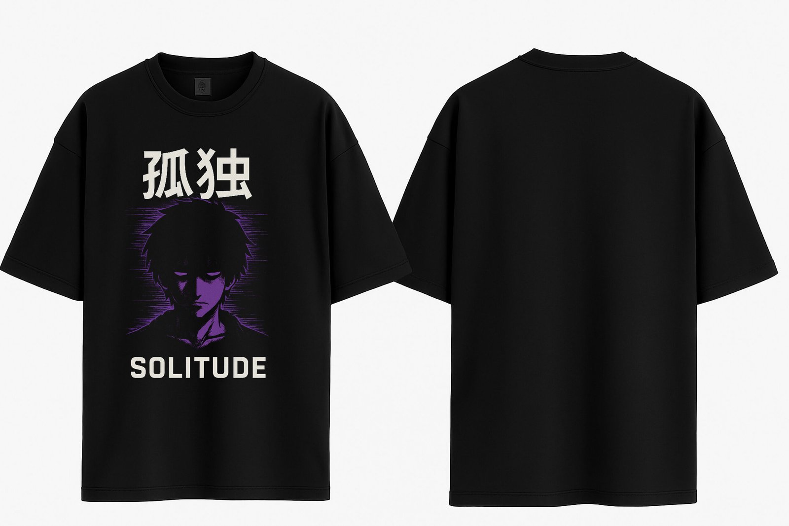 anime solitude graphic black t shirt anime solitude graphic black t shirt