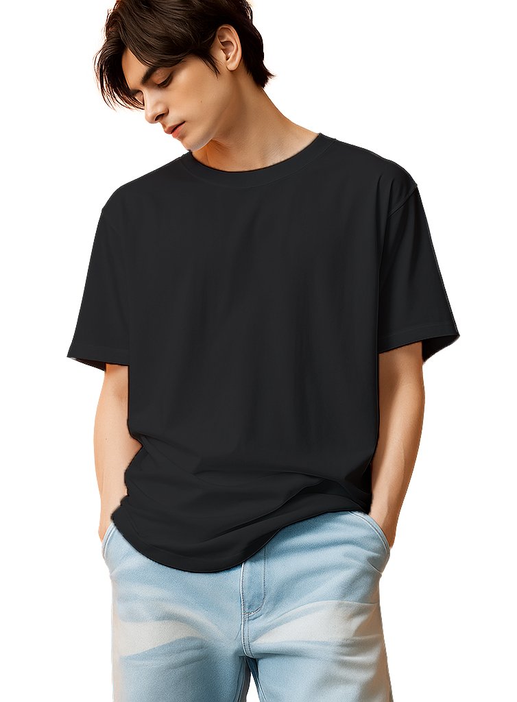 classic plain black oversized t shirt – everyday comfort & style classic plain black oversized t shirt – everyday comfort & style