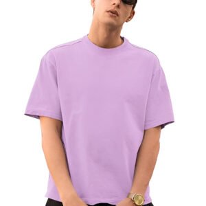 classic plain lavendar oversized t shirt – everyday comfort & style