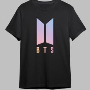 bts gradient logo t shirt – for true armys