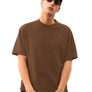 classic plain coffee oversized t shirt – everyday comfort & style (copy)