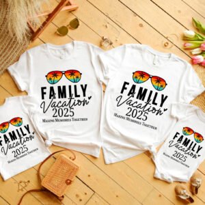 family vacation 2025 t shirt – matching travel tees for making memories