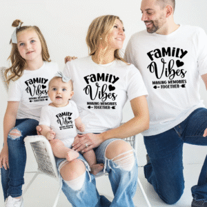family vibes trip t shirts – matching outfits for memorable family moments