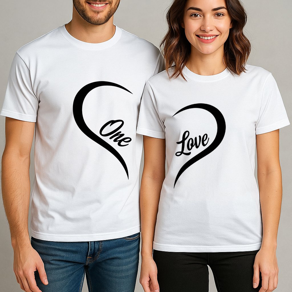 one love couple t shirts – matching heart tees for couples one love couple t shirts – matching heart tees for couples